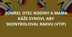 Zomrel otec rodiny a mama káže synovi, aby skontroloval rakvu (Vtip)