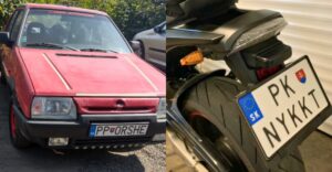 Z Favorita spravil Porsche – Originálne EČV, ktorými Slováci ozvláštnili svoje vozidlá