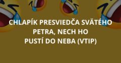 Chlapík presviedča Svätého Petra, nech ho pustí do neba (Vtip)