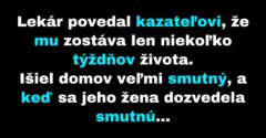 Kazateľ chce pred smrťou vedieť tajomstvo svojej ženy (Vtip)