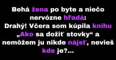 Žena hľadá knihu o tom, ako sa dožiť stovky (Vtip)