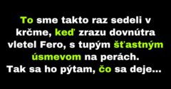 Muž sa nečakane dozvedel, čo robí pri krčme jeho žena (Vtip)