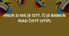 Vnuk si nie je istý, či je babkin riad čistý (Vtip)