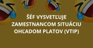 Šéf vysvetľuje zamestnancom situáciu ohľadom platov (Vtip)