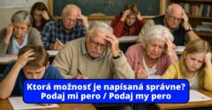Ako Vám ide gramatika? Ktorá možnosť je správna? #1